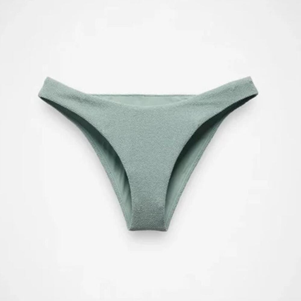 Prana Lahari Scrunch Classic Swim Bottom Women's S Saltwater Textured Bikini